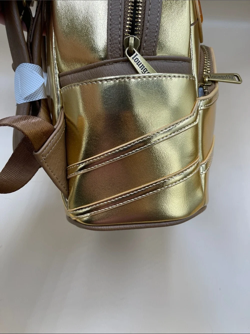 Loungefly Marvel Gold Mini Backpack with Multicolor Gem Accents Avengers NWT